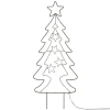 ECD Germany LED Gartenstecker Weihnachtsbaum 87cm 90 LEDs Warmweiß 6 Std Timer