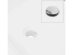 ECD Germany Waschbecken Waschtisch 605 x 465 x 160 mm Keramik Weiß Einbaubecken