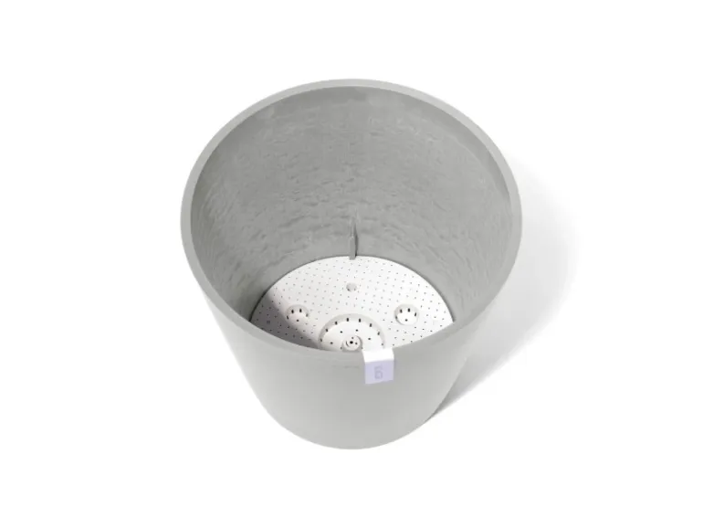 Ecopots Pflanztopf Amsterdam Weißgrau 50 cm x 43,8 cm