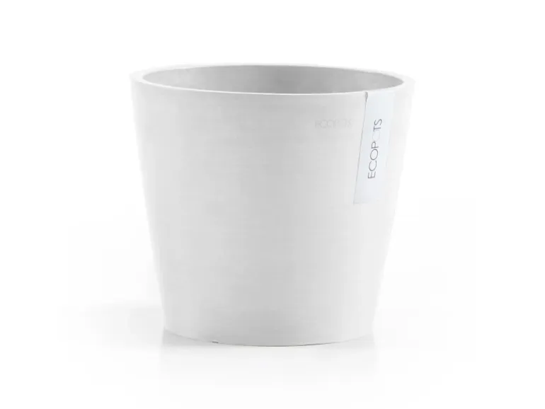 Ecopots Pflanztopf Amsterdam Weiß 20 cm x 17,5 cm