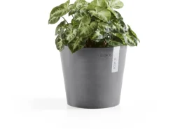 Ecopots Pflanztopf Amsterdam Ø 17 cm x 15 cm Grau