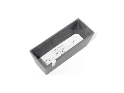 Ecopots Pflanztopf Bruges Grau 45 cm x 17 cm