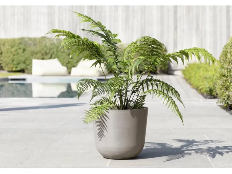 Ecopots Pflanztopf Oslo Braungrau Ø 35 cm / Höhe 30,5 cm