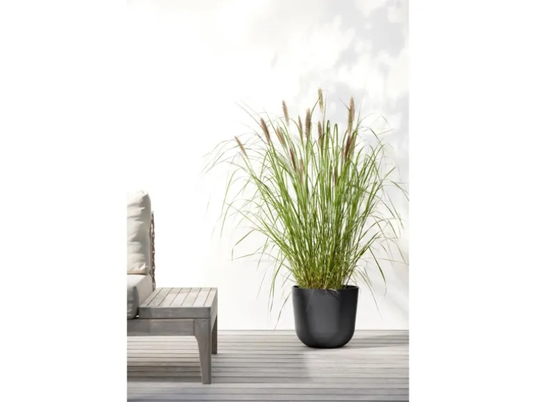 Ecopots Pflanztopf Oslo Dunkelgrau 25 cm x 21,8 cm