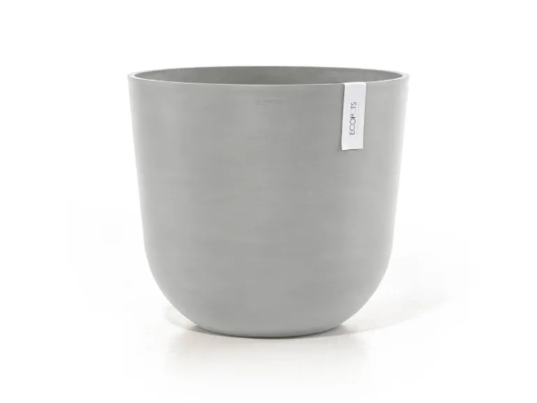 Ecopots Pflanztopf Oslo Weißgrau 45 cm x 39,2 cm