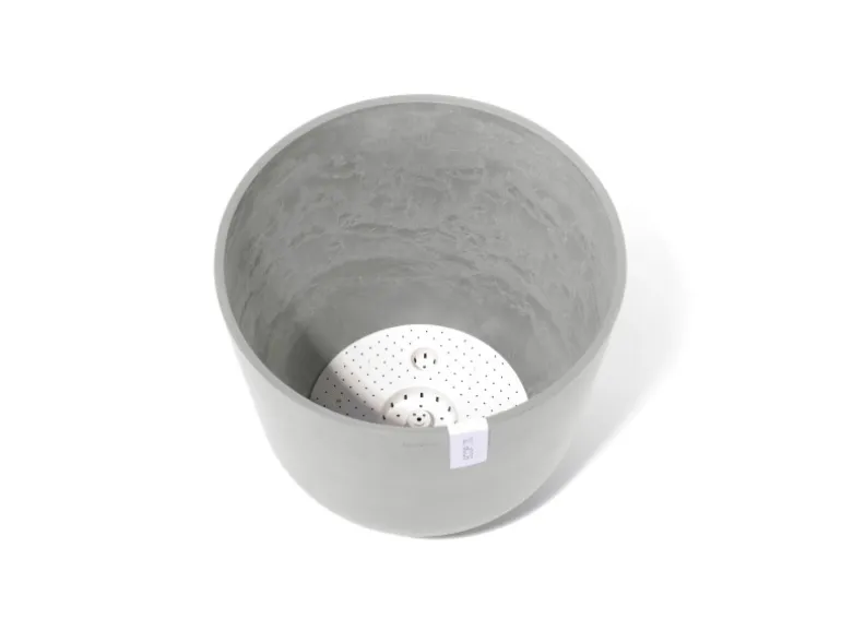 Ecopots Pflanztopf Oslo Weißgrau 45 cm x 39,2 cm