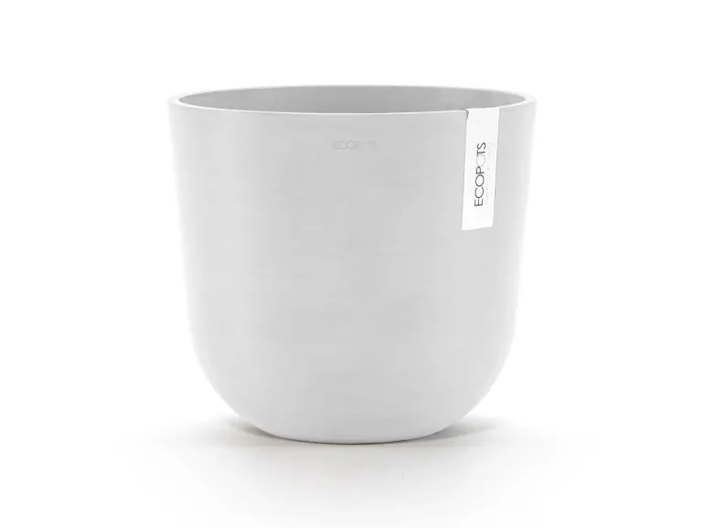 Ecopots Pflanztopf Oslo Weiß 25 cm x 21,8 cm