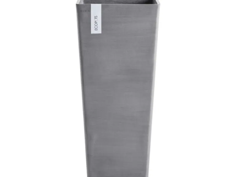 Ecopots Pflanztopf Rotterdam High 32,5 cm x 32,5 cm Grau