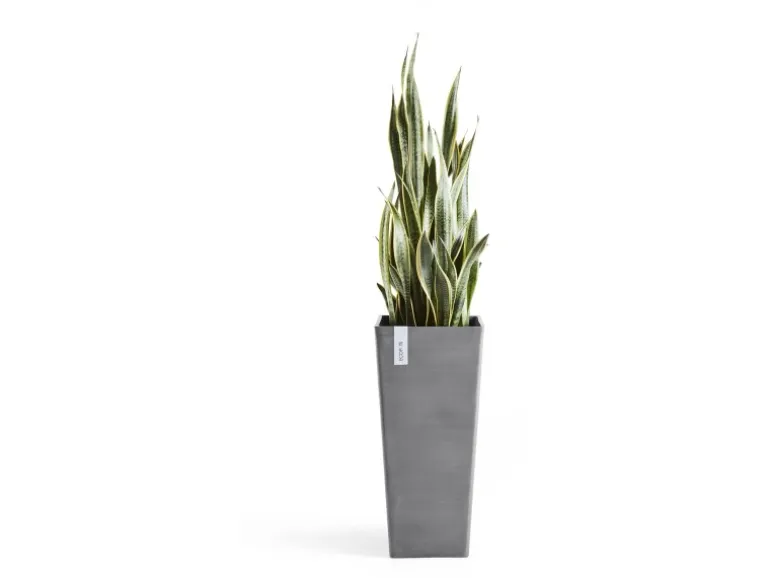 Ecopots Pflanztopf Rotterdam High 32,5 cm x 32,5 cm Grau