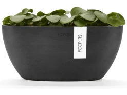Ecopots Pflanztopf Sofia+WasBeh Dunkelgrau 30 cm