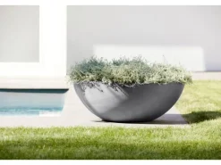 Ecopots Pflanztopf Vienna Grau 70 cm x 25,5 cm