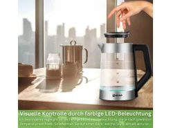 Ecosa EO-660 Wasserkocher mit Temperatureinstellung Easy Fill Deckel 1,7 L