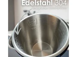 Ecosa EO-691 Wasserkocher weiß mit Temperatureinstellung 1,7 L