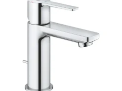 Einhand-Waschtischbatterie Lineare XS-Size Chrom mit Zugstangen-Ablaufgarnitur