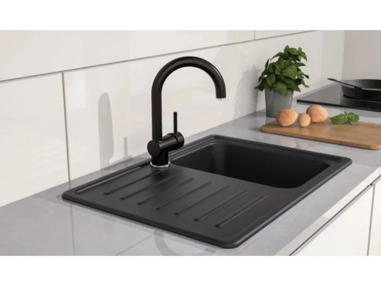Eisl Spültischarmatur Futura Schwarz-Chrom