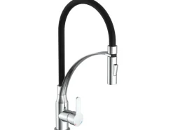 Eisl Spültischarmatur mit Soft-Touch Schlauch Carneo Chrom-Schwarz