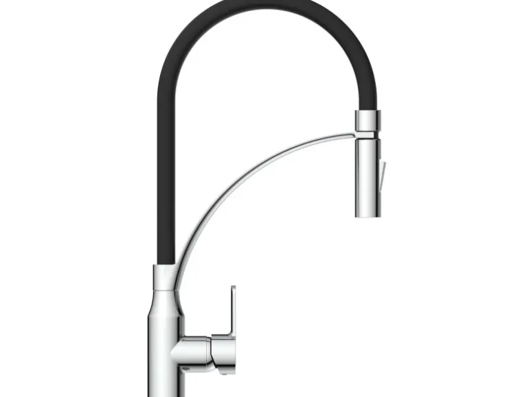 Eisl Spültischarmatur mit Soft-Touch Schlauch Carneo Chrom-Schwarz