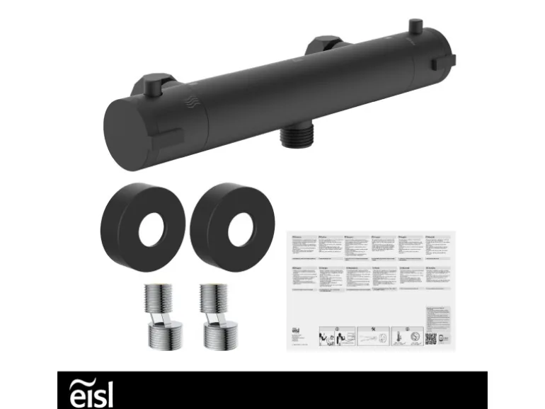 Eisl Thermostat Duscharmatur Claudio Schwarz Matt