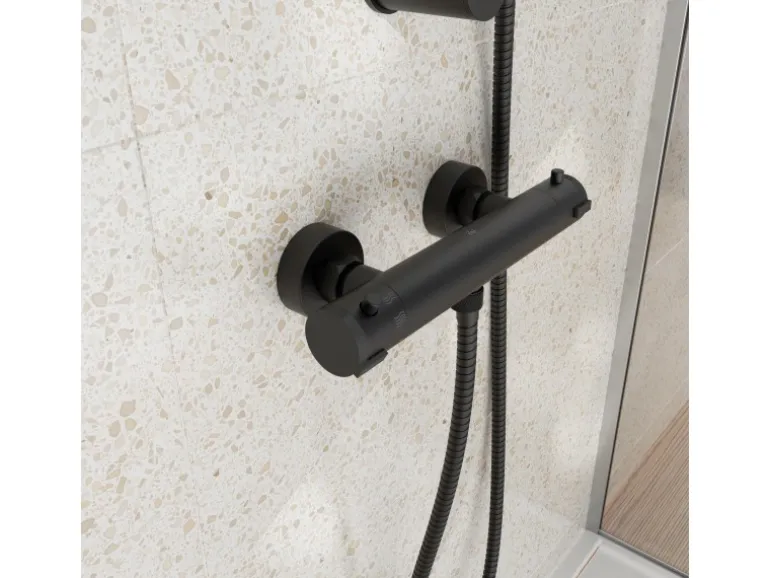 Eisl Thermostat Duscharmatur Claudio Schwarz Matt