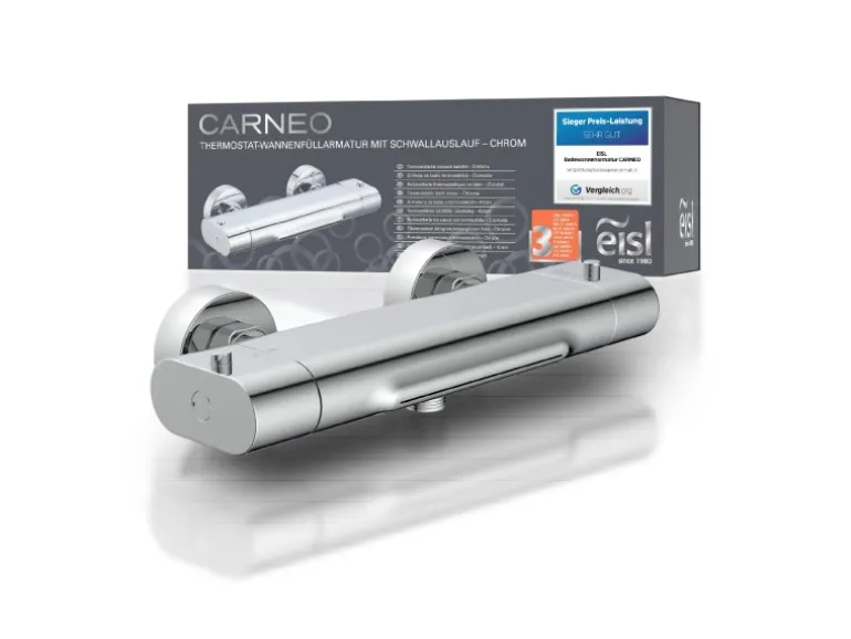 Eisl Wannenarmatur mit Schwallauslauf Carneo Chrom