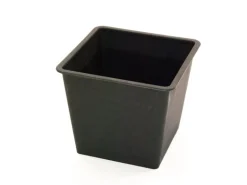 Elegant Einrichten Kunststoffeinsatz Quadratisch Konisch 42x42x38cm Schwarz