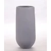 Elegant Einrichten Pflanzkübel Fiberglas Rund-Konisch D26xH56cm Grau