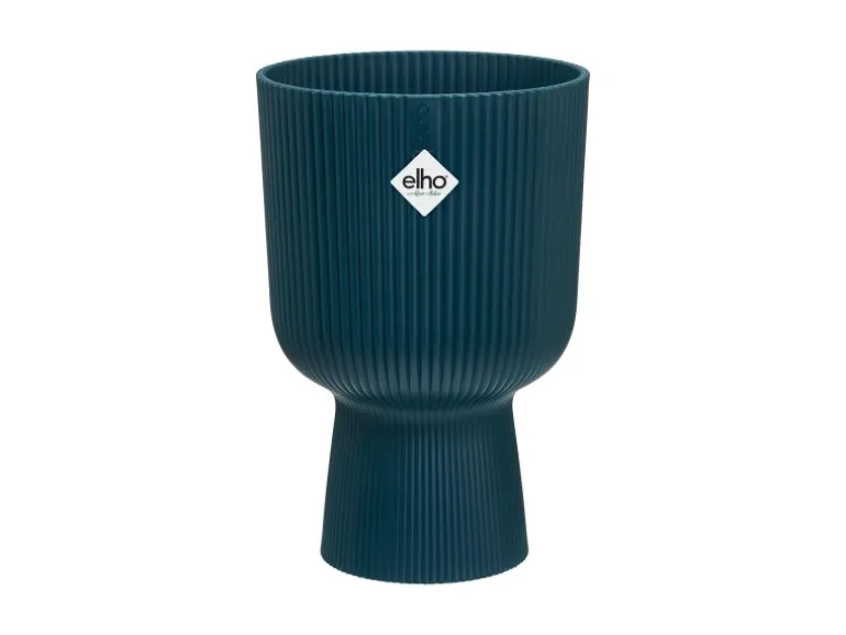 Elho Übertopf Vibes Fold Coupe 14 cm x 13,9 cm x 21 cm Blau