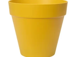 Elho Blumentopf Loft Urban Rund mit Rollen Ø 48,5 cm Ocker