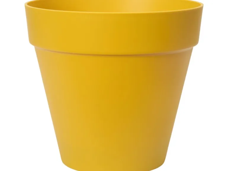 Elho Blumentopf Loft Urban Rund mit Rollen Ø 48,5 cm Ocker