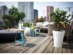 Elho Blumentopf Loft Urban hoch Ø 35 cm weiß