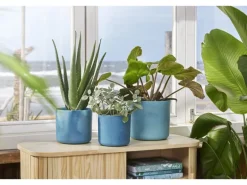 Elho Blumentopf Ocean Collection Ø 14 cm Atlantikblau