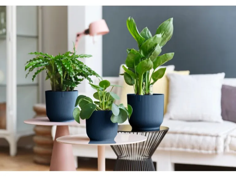 Elho Blumentopf Vibes Fold Ø 22 cm x 20 cm Tiefes Blau