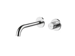 Emke Waschtischarmatur Unterputz für Wandmontage Chrom Wasserhahn Badarmatur