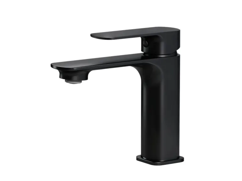 Emke Wasserhahn Bad 166 x 152 x 45 mm Schwarz Matt Waschtischarmatur Mischbatterie Waschbecken