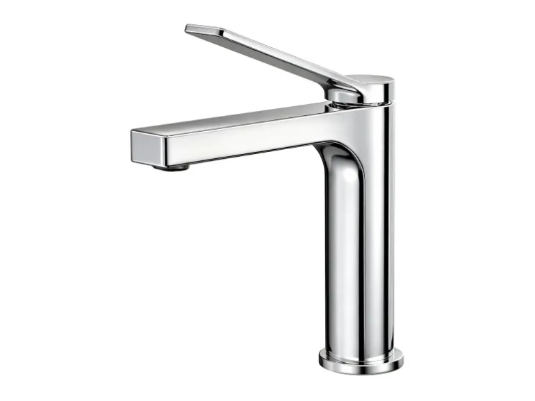 Emke Wasserhahn Waschbeckenarmaturen 195 x 173 x 46 mm Verchromt Mischbatterie Küchenarmatur mit Luftsprudler