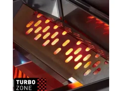 Enders Gasgrill Kanasas II Pro 4 SIK Profi Turbo 4 Brenner & Seitenkocher Silber