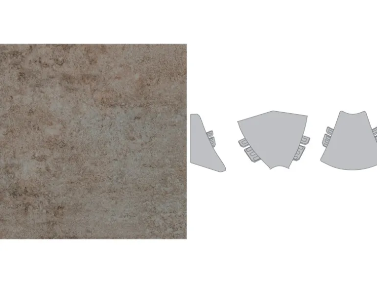 Endkappen System Plus Campino Concrete (H437 FB)