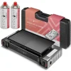 Evocamp Camping Gaskocher 2-Flammig mit Grillaufsatz 45 cm und 2 227 g Gaskartuschen MSF-1a