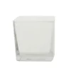 Exotenherz Übertopf Glas-Würfel 12x12x12cm Weiß