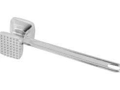 Fackelmann Fleischklopfer Klein Aluminium 22,5 cm Silber