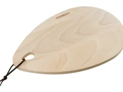 Fackelmann Frühstücksbrett Drop Fair 28 cm x 19 cm x 1,1 cm Braun