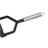 Fackelmann Kartoffelstampfer mit Ovalgriff 25 cm Silber-Schwarz