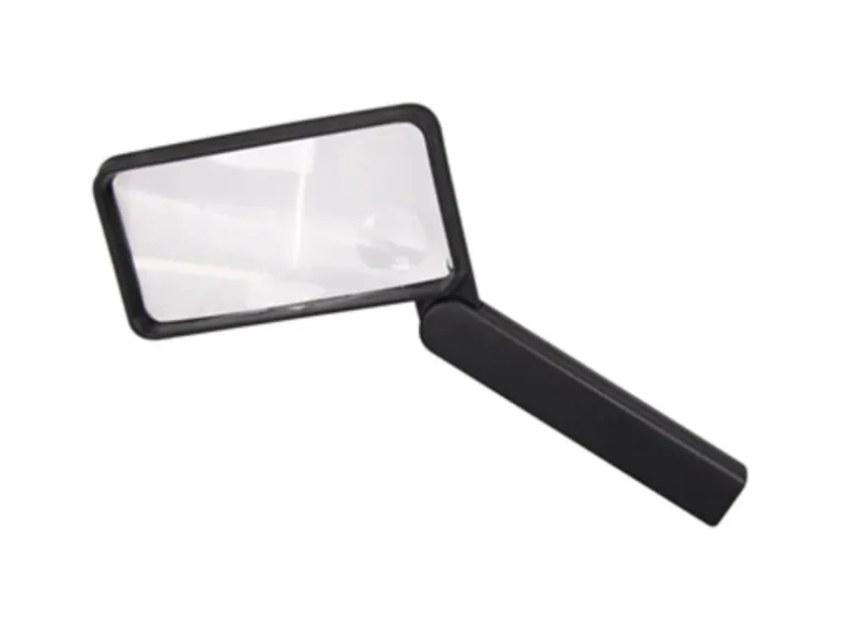 Fackelmann Lupe 2-/3-fache vergrößerung Faltbar 11 cm x 8 cm Schwarz