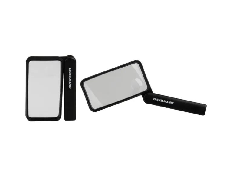 Fackelmann Lupe 2-/3-fache vergrößerung Faltbar 11 cm x 8 cm Schwarz