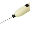 Fackelmann Milchschäumer mit Batterien 21 cm x 4 cm x 3 cm Creme-Schwarz