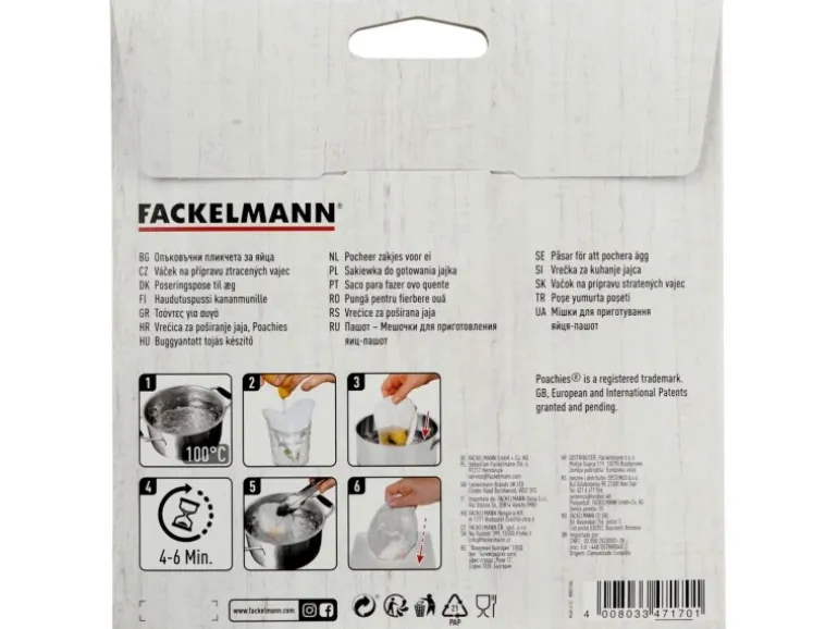 Fackelmann Pochierbeutel Poachies für Eier 20 Stück