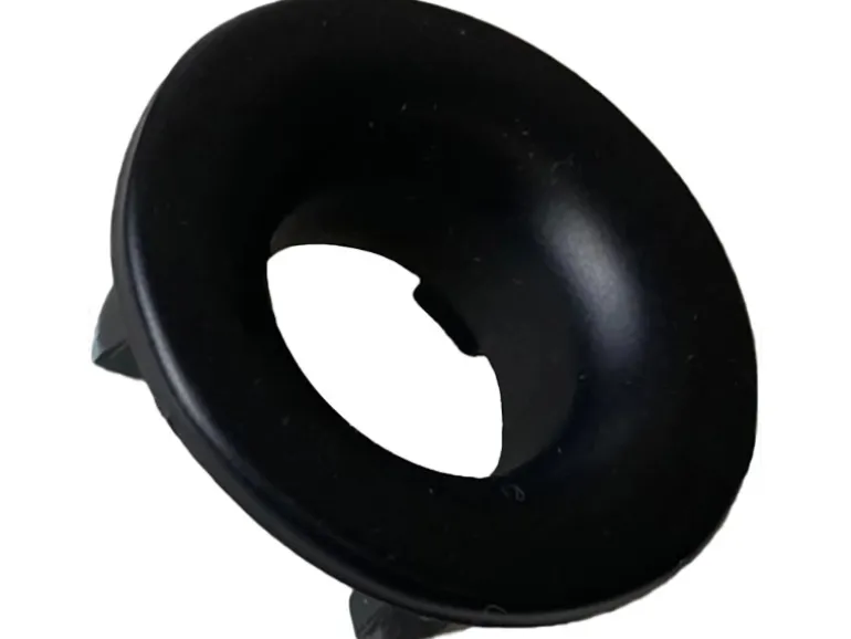 Fackelmann Rosette für Überlaufloch Ø 22 mm Schwarz
