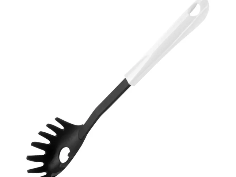 Fackelmann Spaghettilöffel Arcadalina 31 cm Schwarz-Weiß