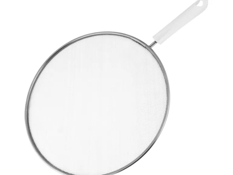 Fackelmann Spritzschutz Arcadalina Ø 29 cm x 44 cm Silber-Weiß