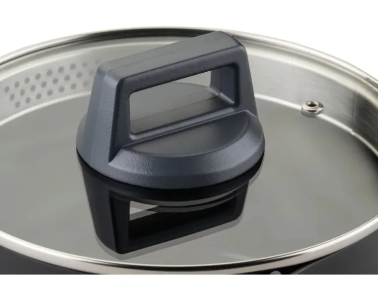 Fackelmann Topf mit Deckel Statement 24 cm Keramik